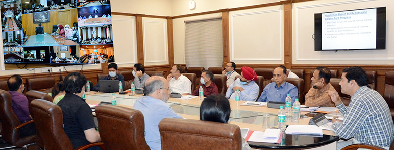 ایڈیشنل چیف سیکرٹری نے آیوشمان بھارت سکیم کی پیش رفت کا جائزہ لیا