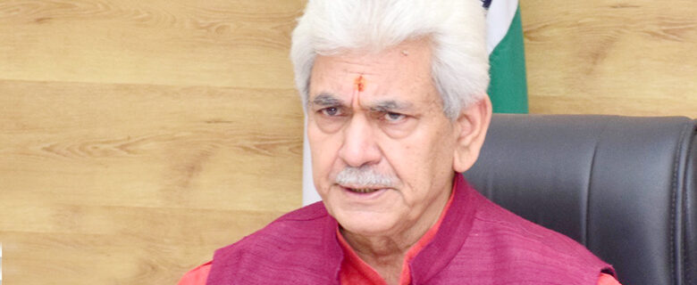 Lt Governor Manoj Sinha at the Curtain Raiser to Prime Minister’s Visit (1)