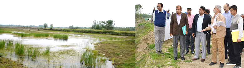 پرنسپل سیکرٹری آبپاشی و فلڈ کنٹرول نے ہو کرسر ویٹ لینڈمیں جاری کاموں کی پیش رفت کا جائزہ لیا