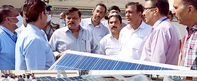 Pr. Secy S&T inaugurates 300 kWp capacity Solar Power Plant at Jammu Airport-22