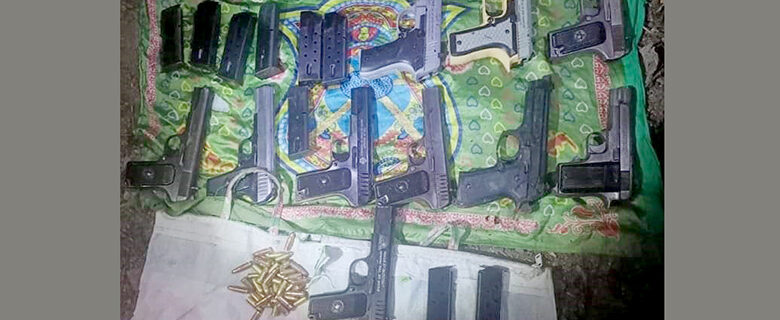 کپوارہ میں فوج اور پولیس کی مشترکہ کارروائی ،بھاری مقدار میں اسلحہ برآمد