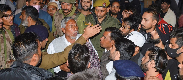 Narwal Jammu stone pelting incident during anti-encroachment drive