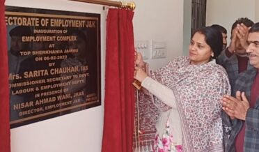 Sarita Chouhan inaugurates Employment Complex at Top Sherkhanian