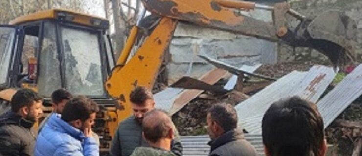 enforcement of anti-encroachment drive padshahi bagh srinagar