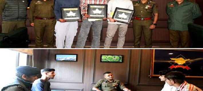 3 youths of Baramulla saved 2 persons from drowning in Jhelum