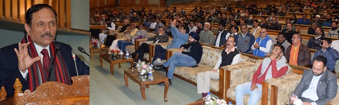 Advisor Bhatnagar addresses mega meet of All India Transporters at SKICC