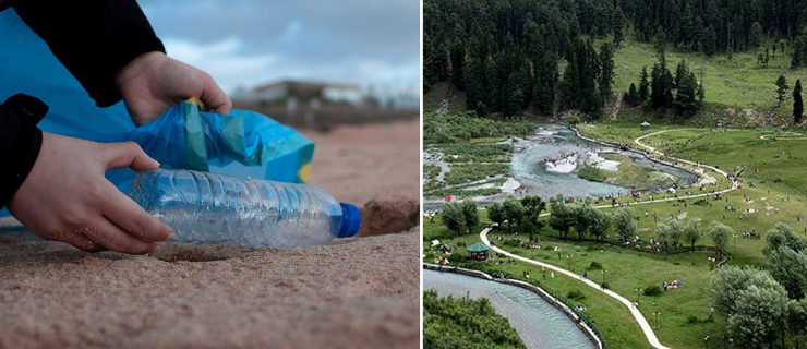 Gold coin reward for plastic waste collectors