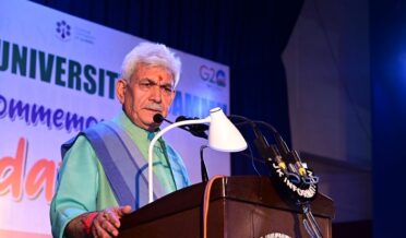 Lt Governor Manoj Sinha addressed the foundation day celebration of Cluster University, Jammu.