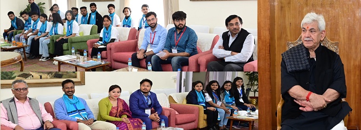 Lt Governor interacts with students from Assam under Ek Bharat Shreshtha Bharat initiative