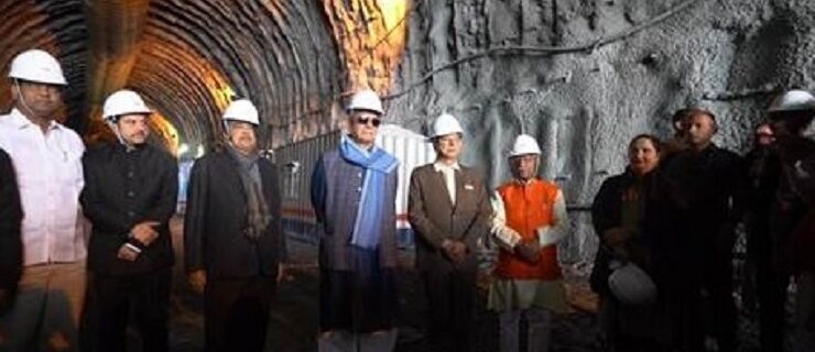 Union Minister for Road Transport and Highways Nitin Gadkari today inspected Zojila Tunnel in the presence of Lieutenant Governor Manoj Sinha-10-1