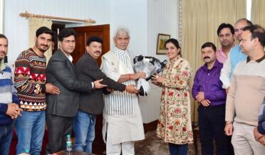 Lt Governor Manoj Sinha meeting All Minority Employees Association Kashmir