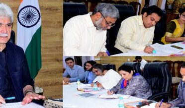 Lt GovernorShri Manoj Sinha chaired a high-level meeting to discuss ways to boost investment