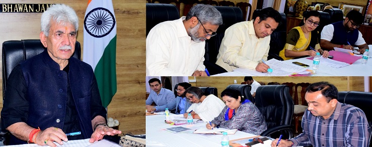 Lt GovernorShri Manoj Sinha chaired a high-level meeting to discuss ways to boost investment
