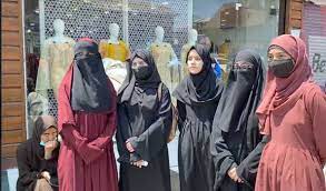 Girls protest against alledged abaya ban