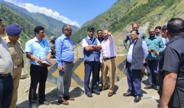 Chief Secretary tours Ramban, inspects NH-44 works