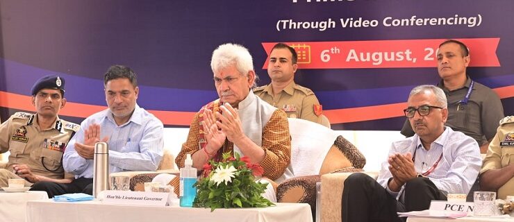 Lt Governor Sh Manoj Sinha attends Launch of Amrit Bharat Station Scheme & Foundation laying ceremony of Redevelopment of 508 Railway Stations by Hon'ble PM Shri Narendra Modi