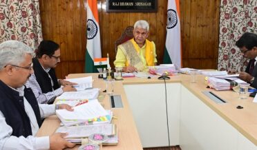 Lieutenant Governor, Manoj Sinha chairs Administrative Council meeting at Srinagar