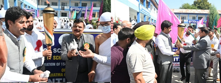 Pr. Secy Education flags off Shanti Yatra from Anantnag