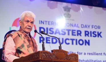 Lt Governor Sh Manoj Sinha addresses event on Disaster Risk Reduction at Kashmir University