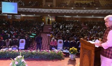 Lt Governor Sh Manoj Sinha addresses event on Disaster Risk Reduction at Kashmir University
