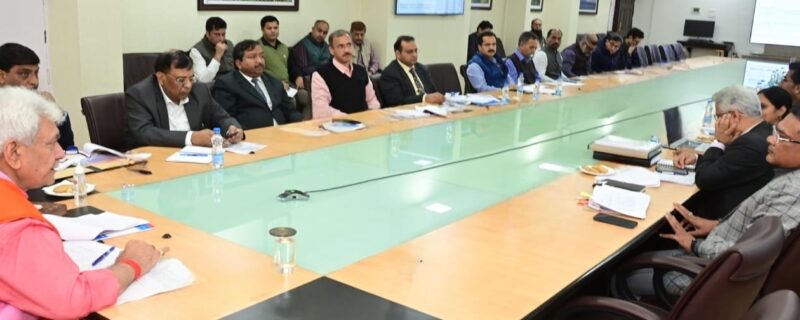 Lt Governor Sh Manoj Sinha reviews the performance and expenditures of Centrally Sponsored Schemes in J&K