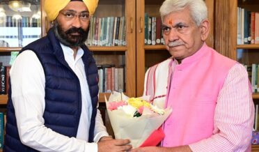 Lt Governor meeting S. Parminder Singh Dhindsa, Former Minister Punjab