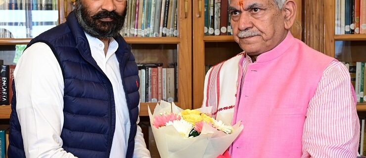 Lt Governor meeting S. Parminder Singh Dhindsa, Former Minister Punjab