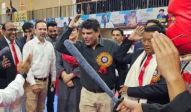 Sarmad Hafeez kick starts National Thang-Ta championship at Srinagar