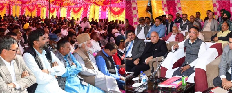 شیلندر کمار نے راجوری میں عوامی دربار منعقد کیا