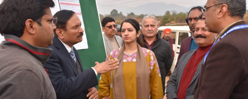Advisor Bhatnagar visits construction site of GMC Udhampur