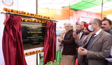 Lt Governor Sh Manoj Sinha laid foundation stone for 50-bedded Ayush integrated hospital at Ghagwal