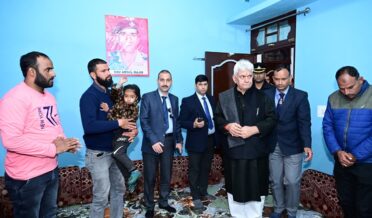 Lt Governor Sh Manoj Sinha visited the Home of Martyr Abdul Majid in Poonch