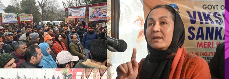 Rehana Batul assesses progress on Central Government schemes at Chinar Town, Bijbehara