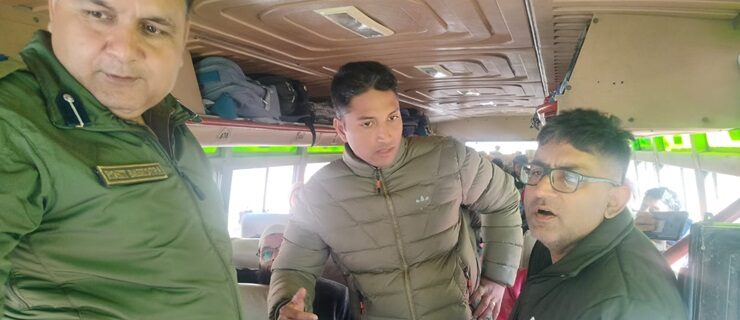 Transport Secretary Initiates Road Safety Inspection on NH-44 in Ramban, Focusing on Public Transport Vehicles and Emergency Preparedness