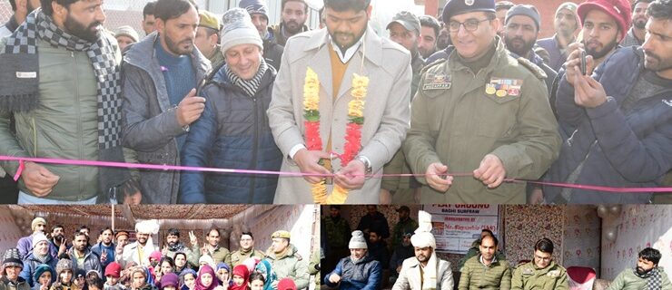 DC Ganderbal inaugurates playground at Surfraw