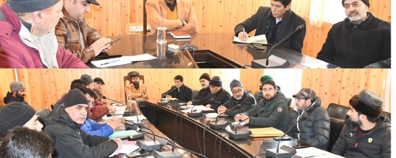 ضلع ترقیاتی کمشنر گاندربل نے جامع زرعی ترقیاتی پروگرام (ایچ اے ڈی پی)کی پیش رفت کا جائزہ لیا