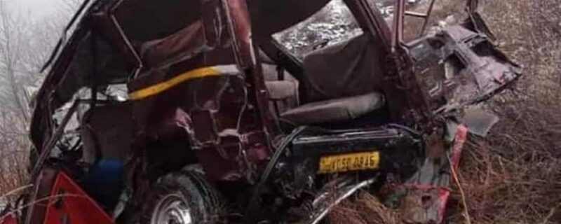 In Odi, the passenger car fell into a deep ditch