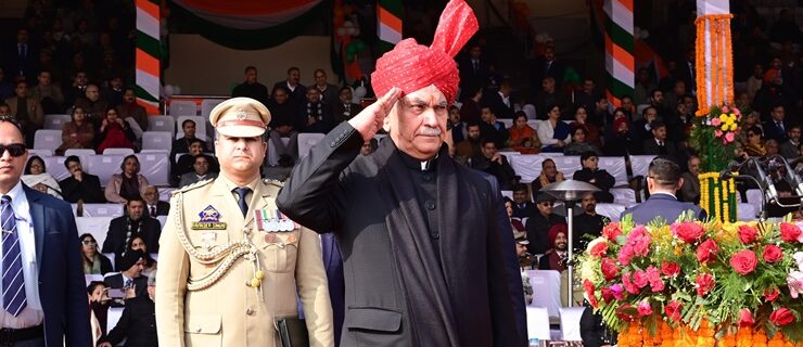Lt Governor Manoj Sinha unfurls National Flag at Republic Day function