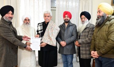 Lt Governor Sh Manoj Sinha meeting J&K Sikh Coordination Committee members