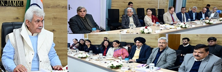 لیفٹیننٹ گورنر نے جموں وکشمیر میں اَنٹرپرینیورشپ کو فروغ دینے کی پہلی میٹنگ کی صدارت کی