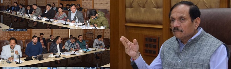 Advisor Bhatnagar reviews physical, financial progress of various schemes in SDD