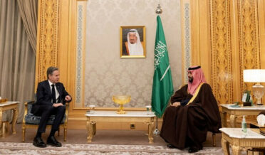 امریکی وزیرخارجہ کی سعودی ولی عہد سے ملاقات، غزہ تنازع کے مستقل حل پر زور