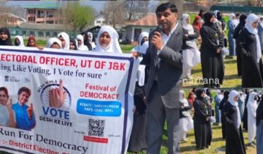 Awareness programme on voting rights and democratic responsibilities under SVEEP held at GGHSS Kothibagh