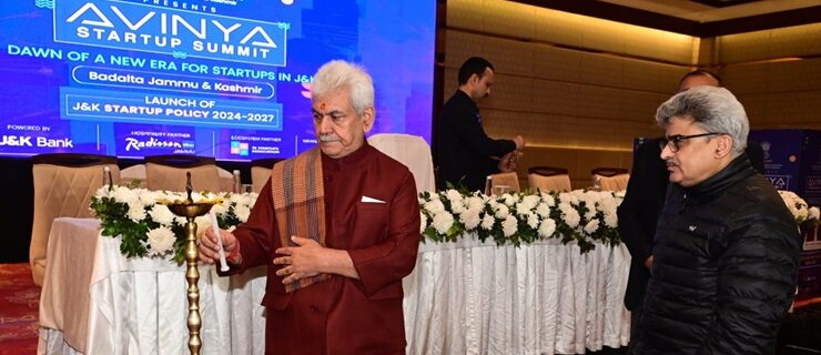 Lt Governor Sh Manoj Sinha today launched 'New Jammu & Kashmir Start-up Policy- 2024-27'