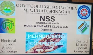 Women's College M.A. Road hosts Henna Art Competition under SVEEP Programme