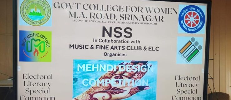 Women's College M.A. Road hosts Henna Art Competition under SVEEP Programme