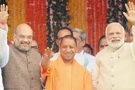 modi amit shah and yougi
