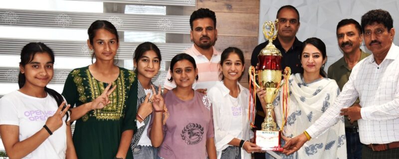 DC felicitates Udhampur girls volleyball team