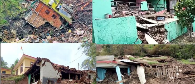 جموں و کشمیر میں بارش اور برف باری کی وجہ سے تباہی