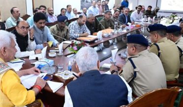 Lt Governor Sh Manoj Sinha chaired a meeting to review preparedness for Shri Amarnath Ji Yatra